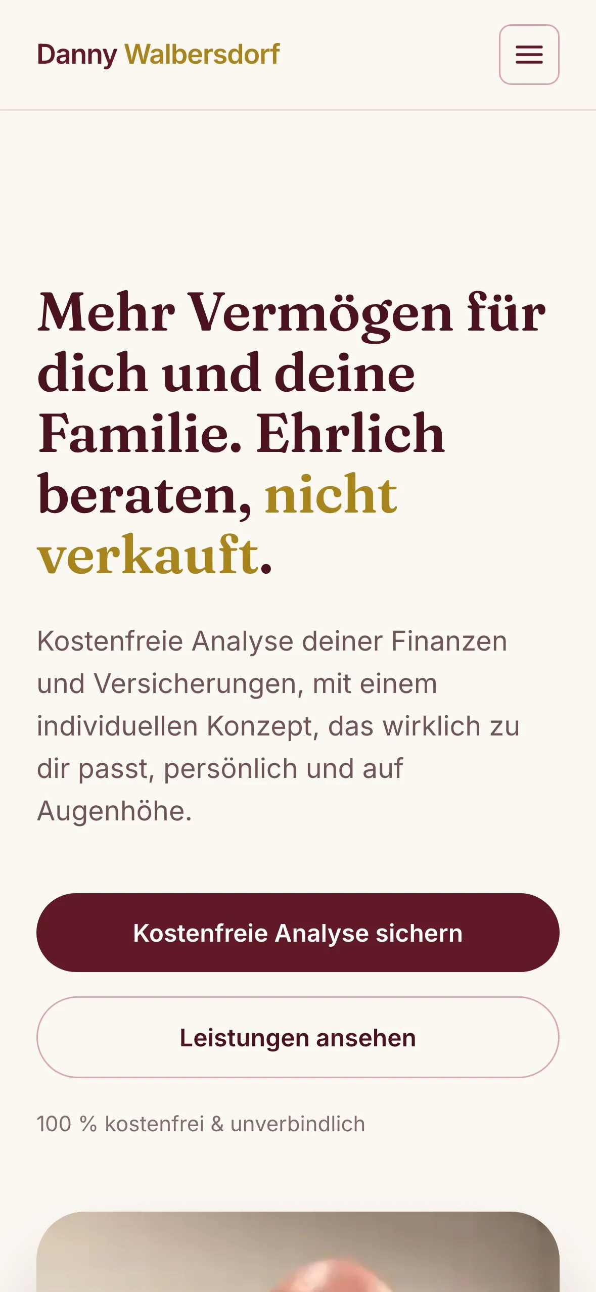 Startseite von Danny Walbersdorf am Handy